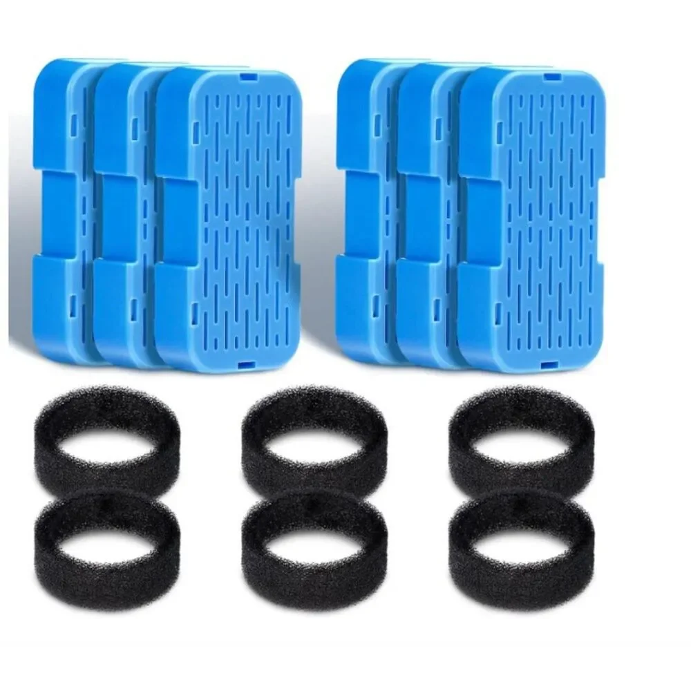HOMJOY 6 PK COMBO FILTERS+SPONGES FOR CAT WATER FOUNTAIN AONBOY GOOSTOO AOOGITF